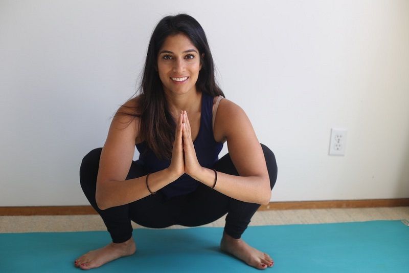 Yoga squat (Malasana)